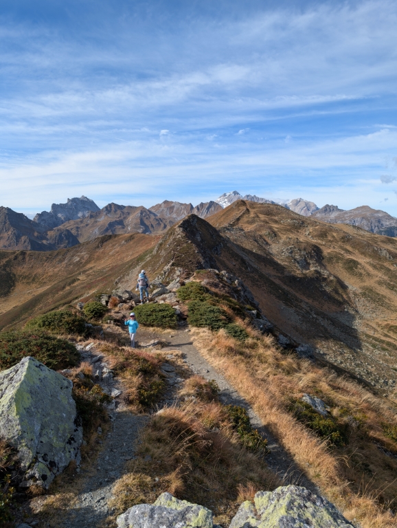 Kreuzjoch en arrière plan